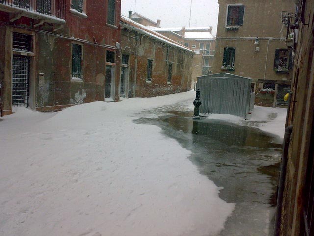 Neve a Venezia 19-12-2009